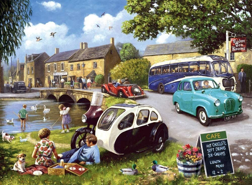 Ravensburger Dėlionė 4x500 vnt. - Laimingos dienos aprašymas - Prekės nuotrauka