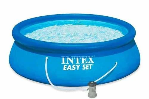 Pripučiamas lauko baseinas INTEX Easy Set 244 x 61 cm, su vandens filtru
