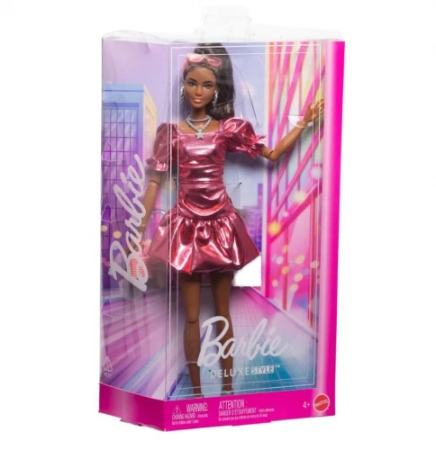 Mattel BARBIE DELUXE FASHIONISTAS tamsiaplaukė lėlė (JFP41)