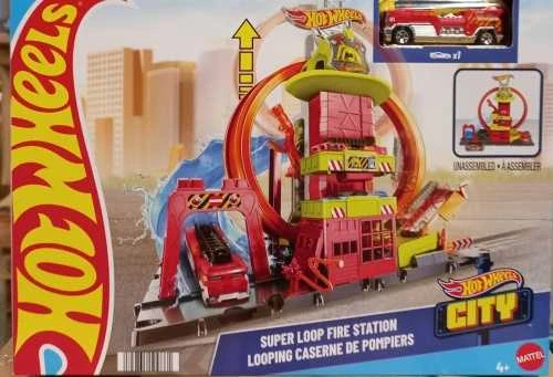 Hot Wheels City Super Loop gaisrinės žaidimų rinkinys