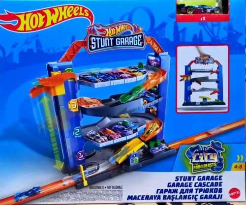 Mattel Hot Wheels garažas su triukais