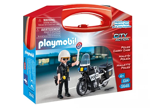 PLAYMOBIL CITY ACTION rinkinys-lagaminėlis Policija, 5648