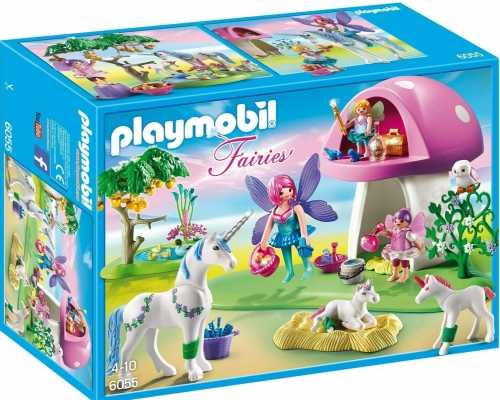 Žaislai, Žaidimai ir Kolekcionavimas - Playmobil 6055 Fėjos su Grybo Namu Set, 4+ Metai, Marga