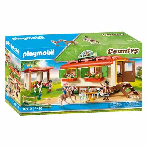 Playmobil Šalies ponys prieglauda su priekaba