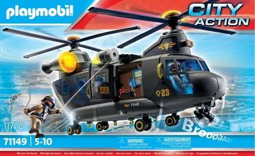 PLAYMOBIL CITY ACTION Gelbėtojų lėktuvas 71149