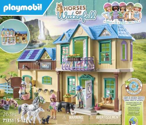 Konstruktorius Playmobil Waterfall Ranch 71351, plastikas
