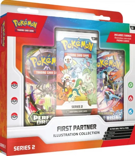 Kolekcionuojamų Kortelių Rinkinys - Pokémon First Partner Illustration Collection Series 2 30th Anniversary Collection Box