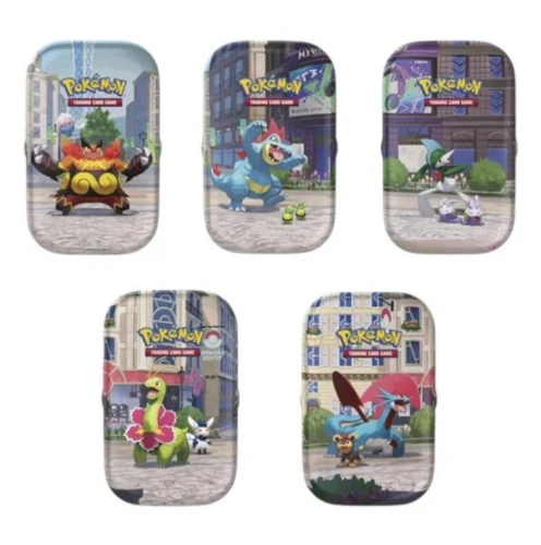 The Pokemon Pokemon Pokemon TCG: Mega Evoliucija – Liumiozės miesto mini skardinė – Emboar ir Inkay