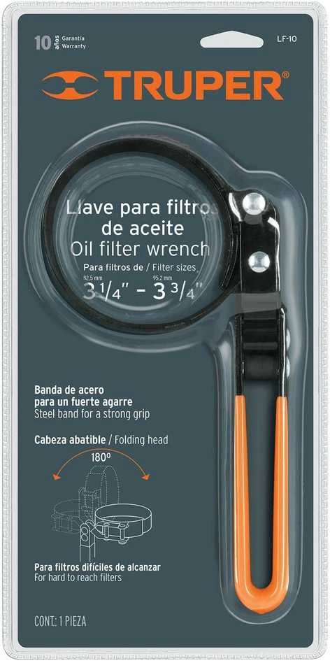 Truper Alyvos filtro raktas su metaline juostele, 83-95mm 14518