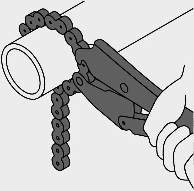 Replės fiksuojamos su grandine 200mm Truper®