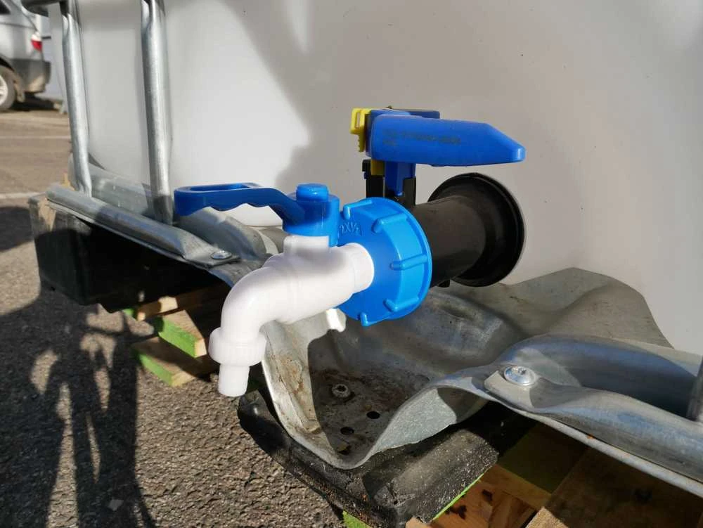IBC ventilis 60 mm su pajungimu laistymo žarnai