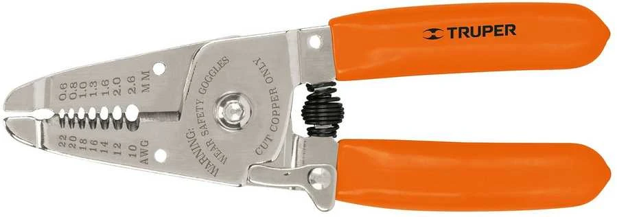 Kabelio nužievinimo ir kirpimo replės 0.3-2.6mm Truper®