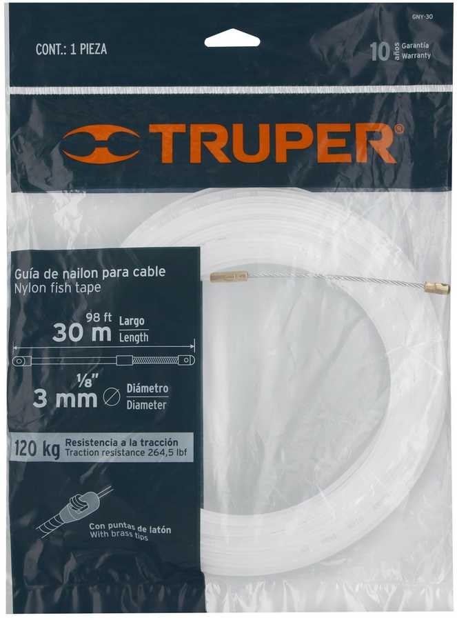 Kabelio traukimo lynas, nailonas 30m Truper®