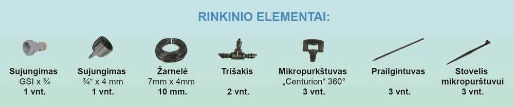 Laistymo Padejejas Laistymo rinkinys "Gėlynas"