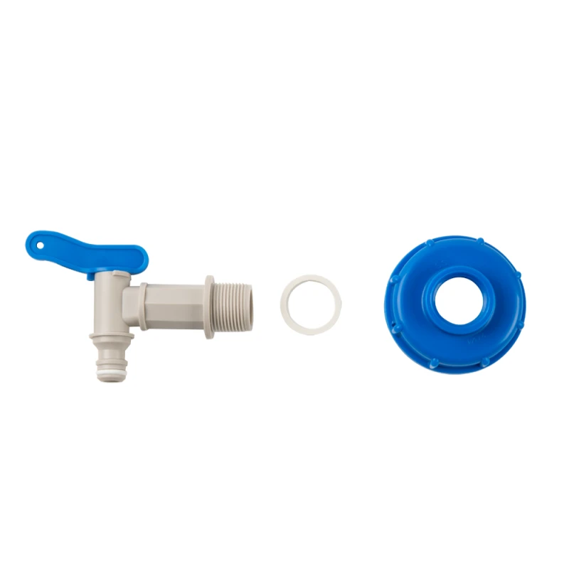 Pajungimas prie IBC konteinerio 60mm su kraneliu