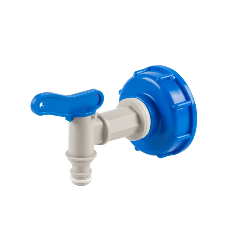 Pajungimas prie IBC konteinerio 60mm su kraneliu