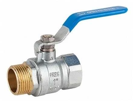 Rutulinis ventilis vandeniui ½" vidinis/išorinis sriegis (ilga rankena)