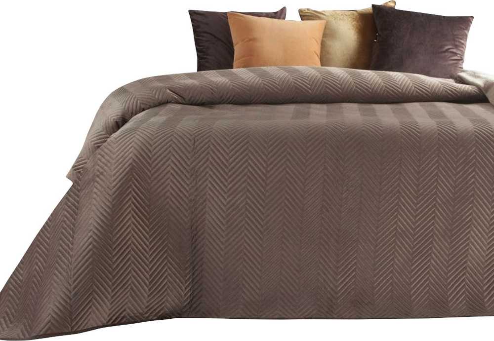 Eurofirany CHON/SOFIA/BROWN 70X160 RUDA Lovatiesė Lovatiesė