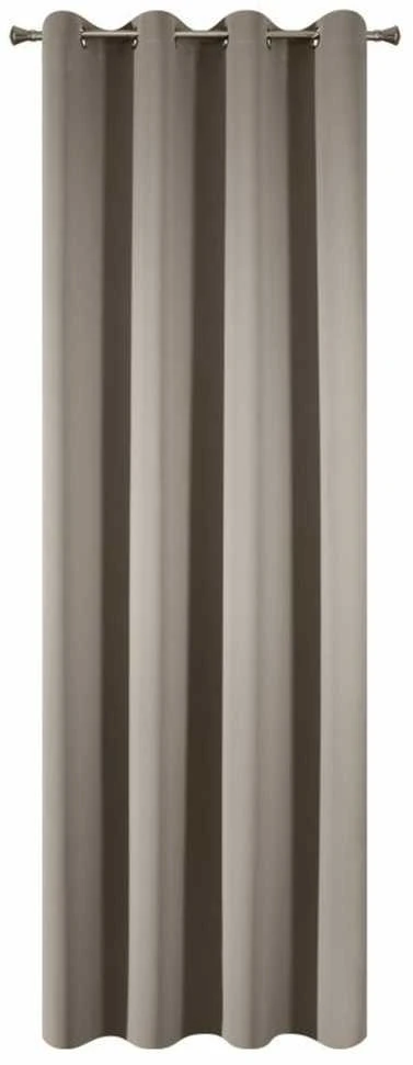 Eurofirany LOGAN blackout tipo temdanti naktinė užuolaida, 135X250 cm, kilpos / žiedai, spalva: tamsi smėlio
