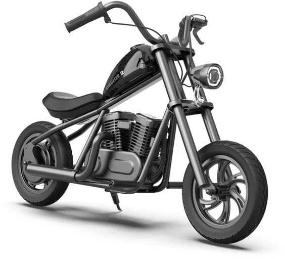 Elektrinis vaikiškas motociklas Cruiser 12 juodas iki 16km/h