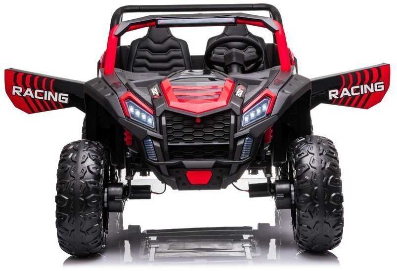 Ramiz Raudon ATV lenktyninis bagis 2 vaikams + 4x4 pavara + nuotolinio valdymo pultas + lėtas užvedimas + MP3 LED
