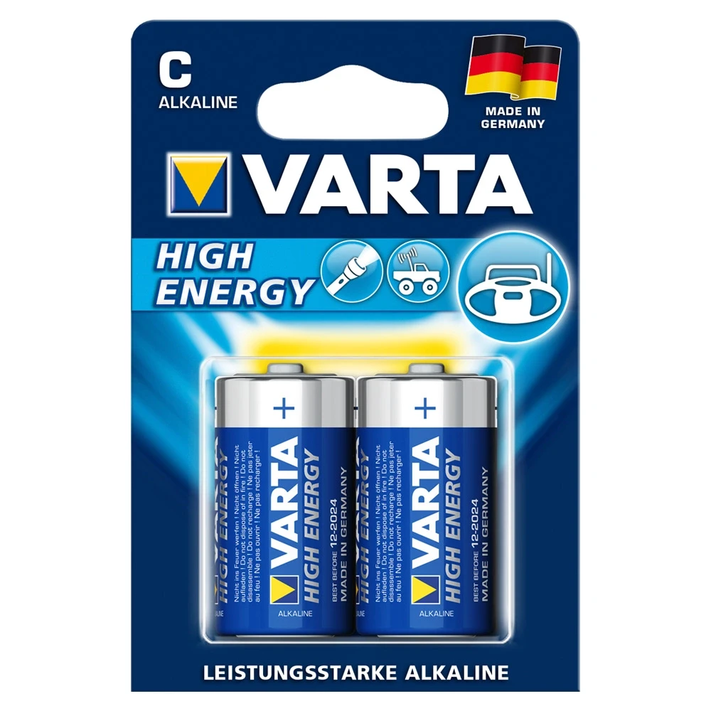 Varta Longlife Power C LR14 Alkaline Elementai 2 Vnt.