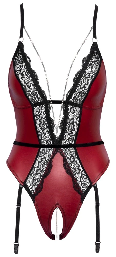 Abierta Fina Body red/juodas M