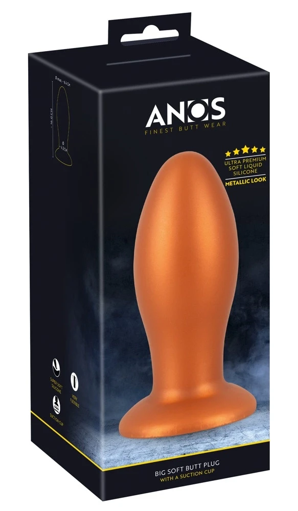 Varinis analinis kaištis su pakuote