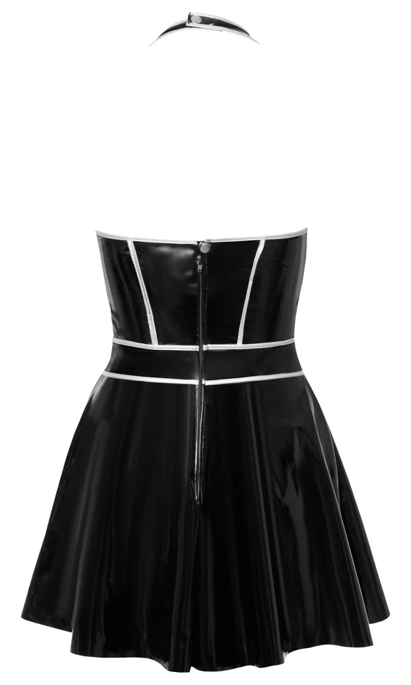 Black Level Vinyl dress w. sidabrinis S