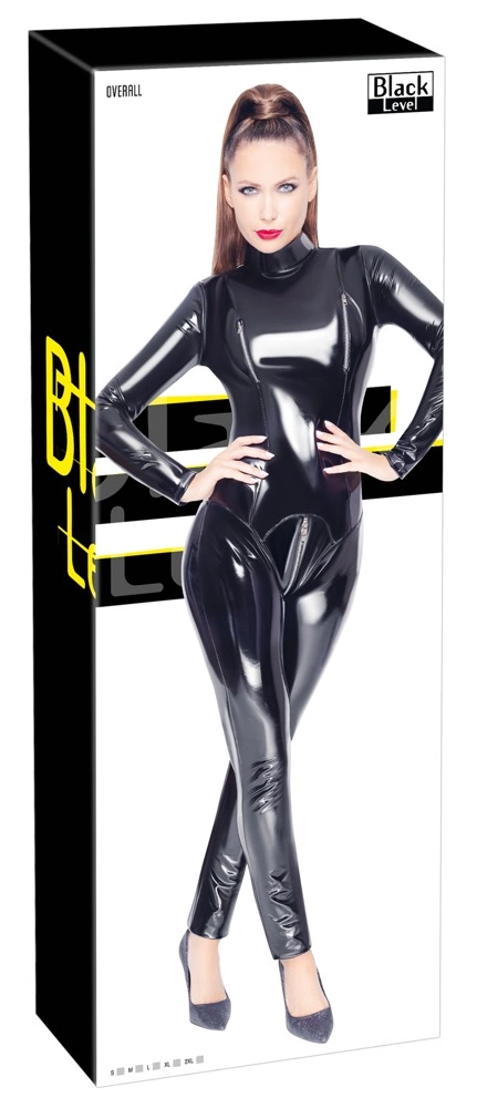 Black Level Vinyl Jumpsuit Juodas L