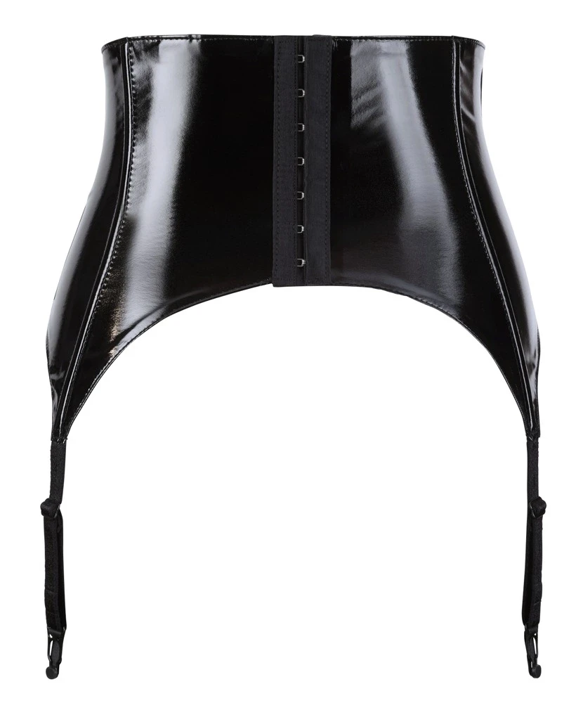 Black Level Vinyl Suspender Belt S