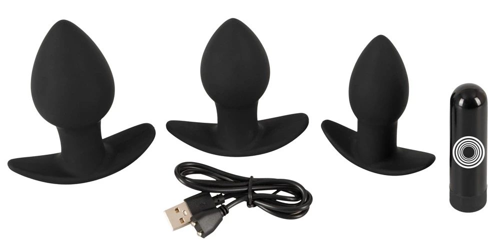 Black Velvets BV Vibrating Butt kištukai per 3 s