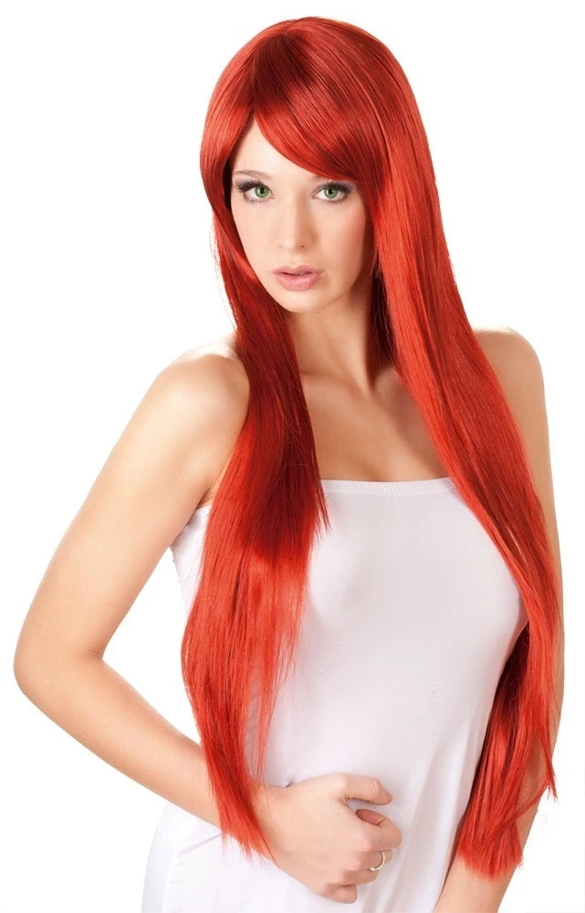 Cottelli Accessoires Ilgas tiesus Raudona perukas