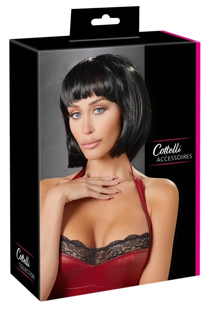 Cottelli Accessoires Juodas Bob Wig