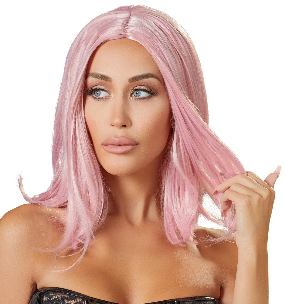 Cottelli Accessoires Rožinė Perukas, bobas, rožinė
