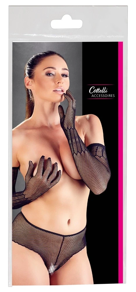 Cottelli Accessoires Net Gloves S-L seksualios pirštinės