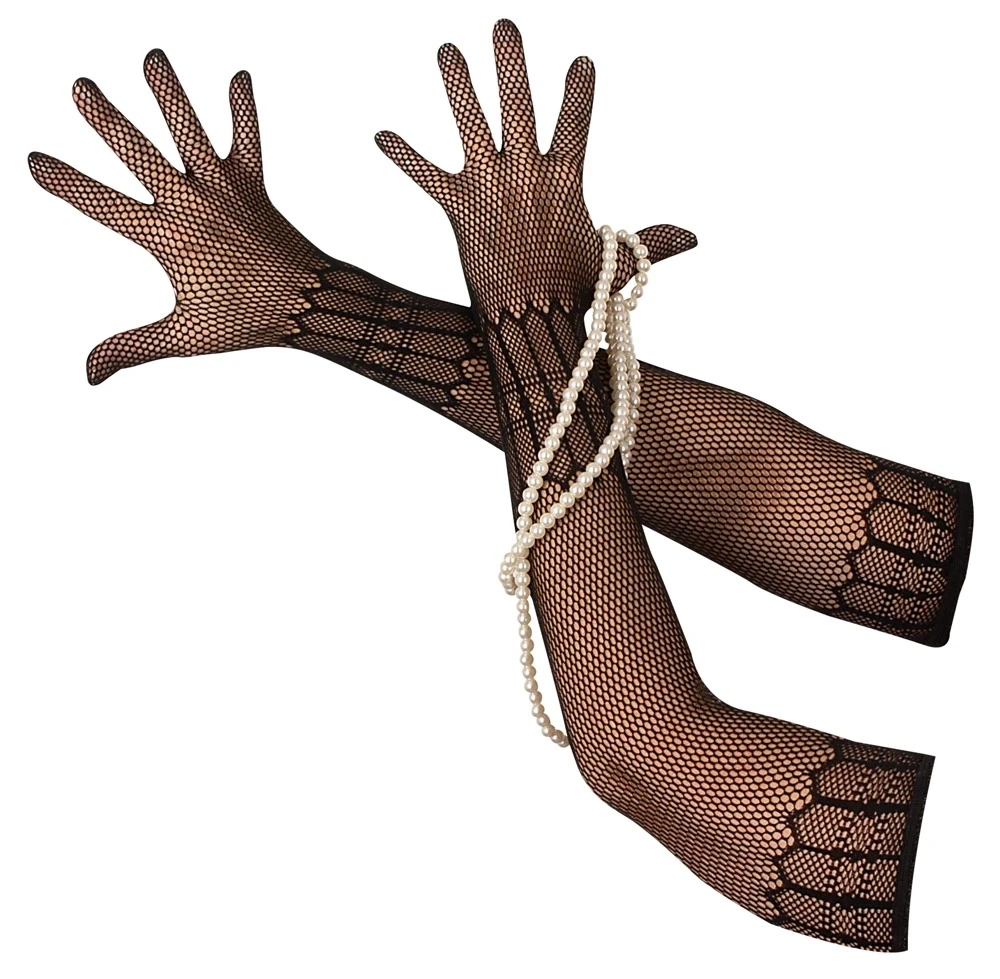 Cottelli Accessoires Net Gloves S-L seksualios pirštinės