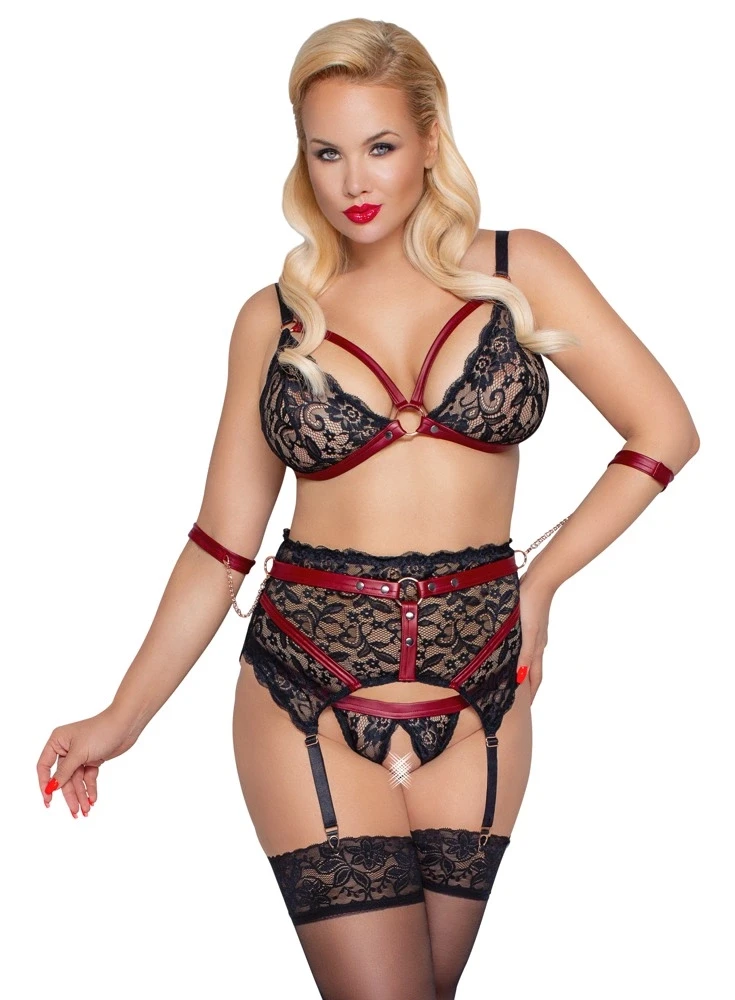 Cottelli Bondage Liemenėlės rinkinys Bondage 3XL