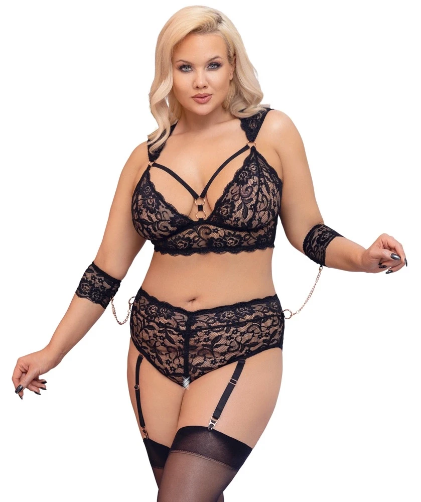 Cottelli Bondage Liemenėlės rinkinys Bondage 4XL