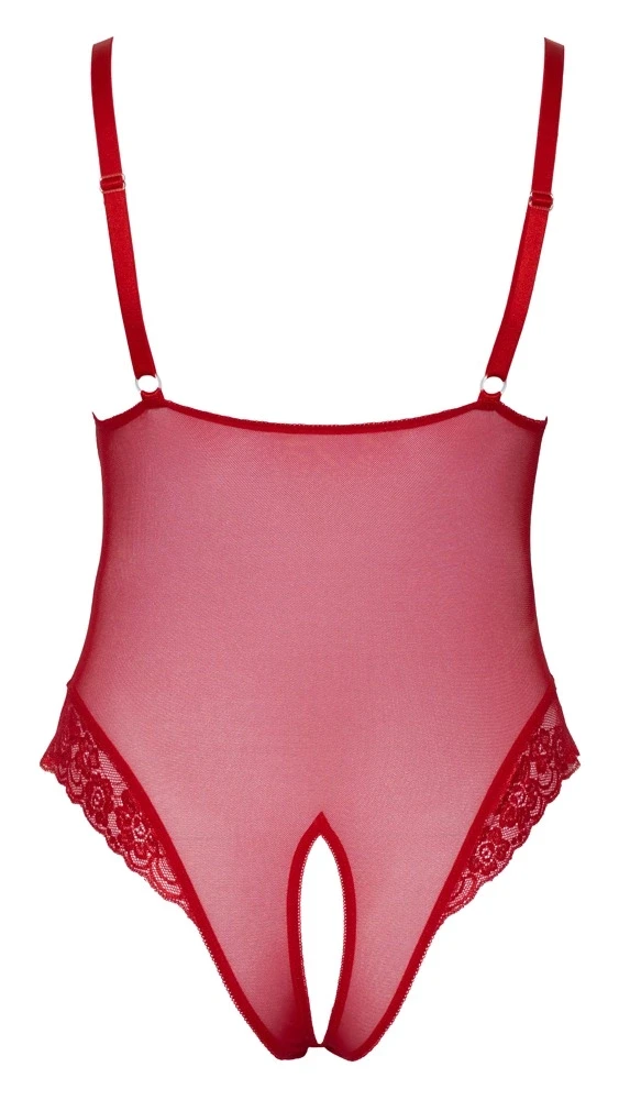Cottelli Curves Body be tarpkojų raudona XL