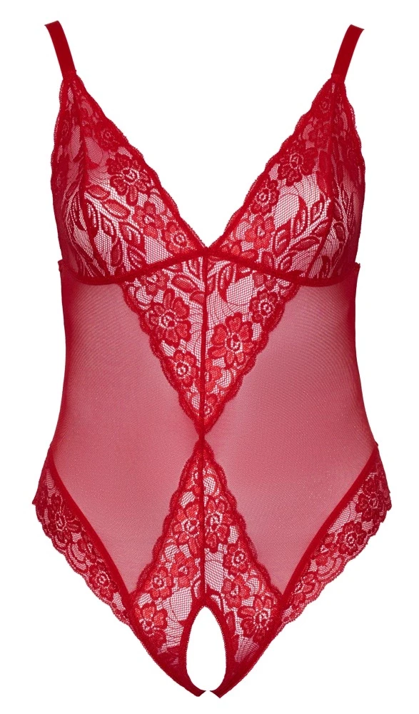 Cottelli Curves Body be tarpkojų raudona 4XL