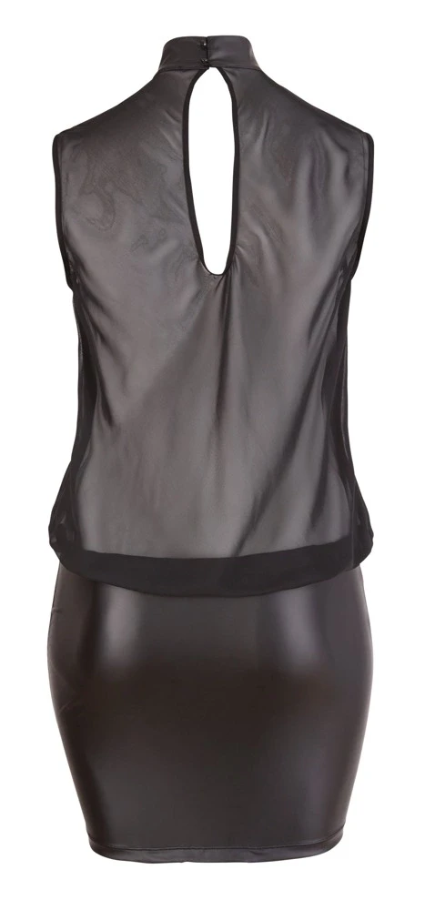 Cottelli Curves Dress transparent juodas XL