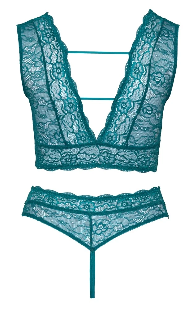 Cottelli Curves Liemenėlės rinkinys mėlynos spalvos 2XL