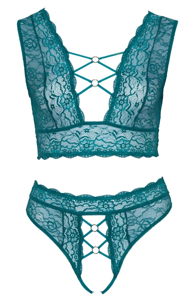 Cottelli Curves Liemenėlės rinkinys mėlynos spalvos 3XL