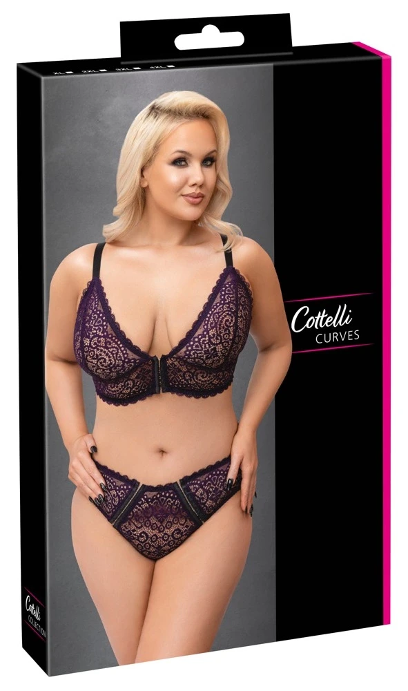 Cottelli Curves Bra Set violetinė XL