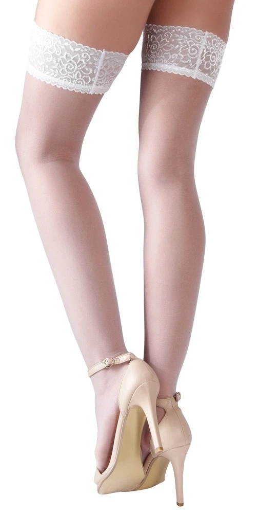 Cottelli Legwear Laikomos kojinės baltas 4
