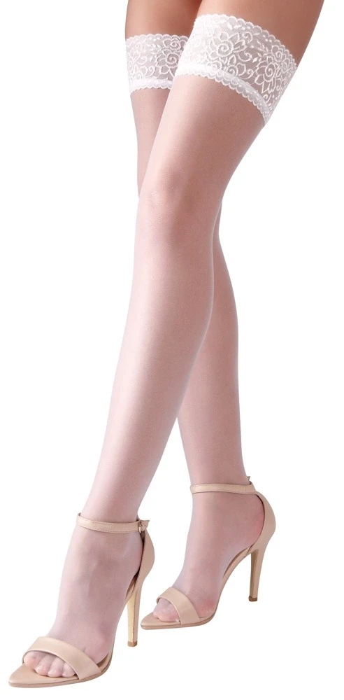 Cottelli Legwear Laikomos kojinės baltas 4