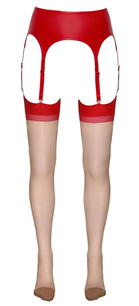 Cottelli Legwear Stockings skin/red 5