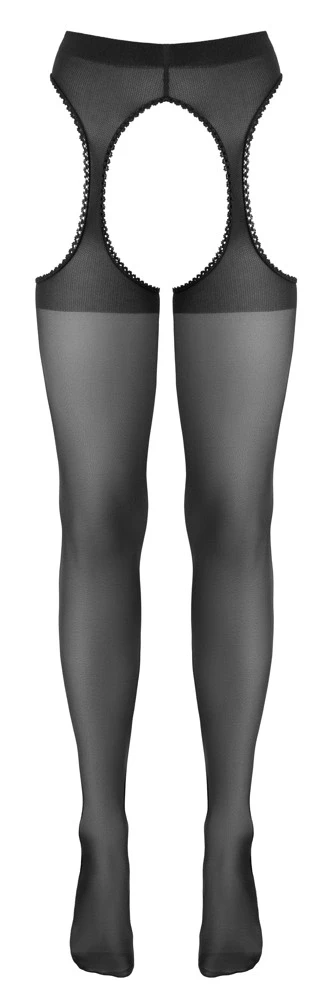 Cottelli Legwear Suspender Stockings juodas 4