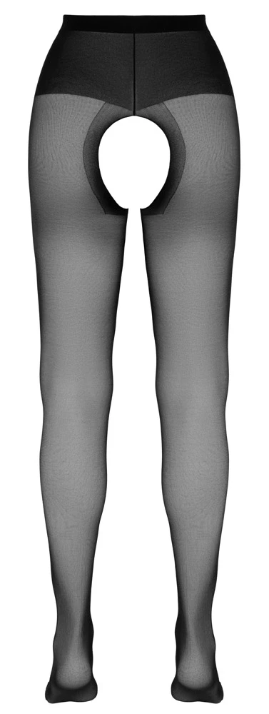 Cottelli Legwear Crotchless Tights juodas 4